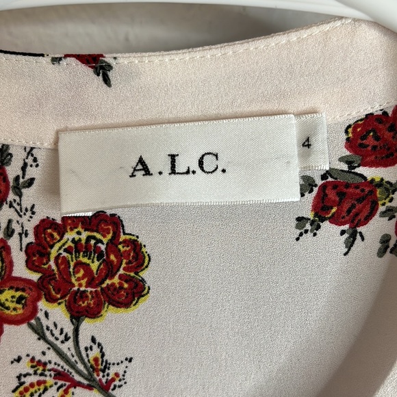 A.L.C. Rori Silk Drop Waist Dress Size 4 - Picture 7 of 10